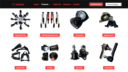 A relevant stock photo of suspension parts supplier in a typical setting.