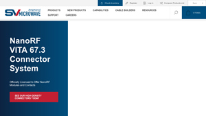 SV Microwave: Global Leader in High-Frequency RF/Microwave ... - rf cable factory