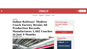 Indian Railways' Modern Coach Factory Breaks All Production ... - modern couch factory