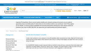 Shop Indoor Commercial Wood Restaurant Chairs - restaurant chairs bulk