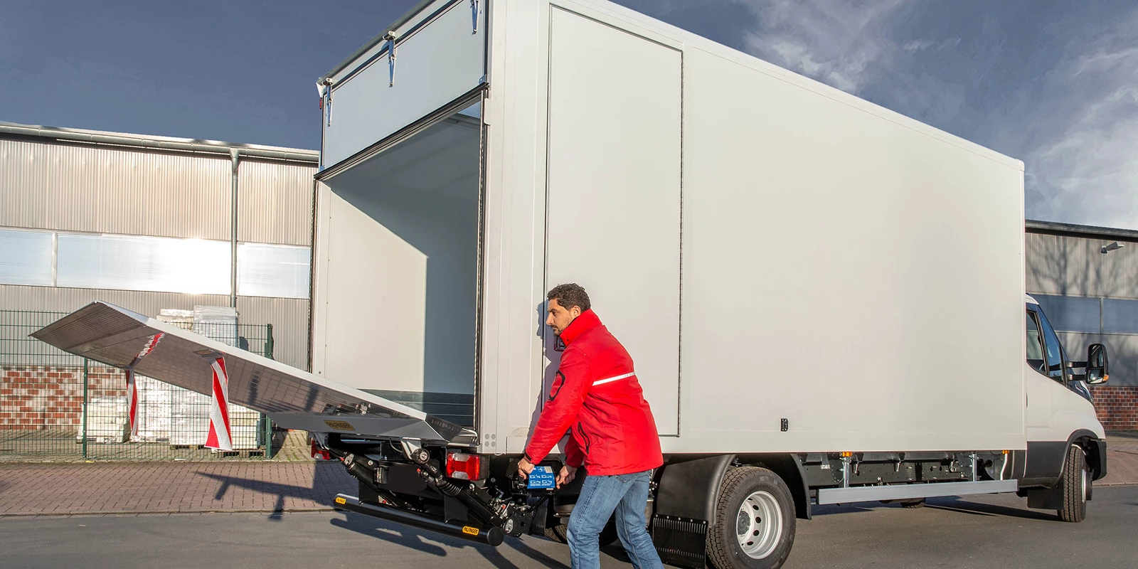 A relevant stock photo of tail lift supplier in a typical setting.