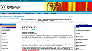 Oxycodone manufacturers, India - Taj Pharmaceuticals, exporter, Cas No ... - oxycodone manufacturer