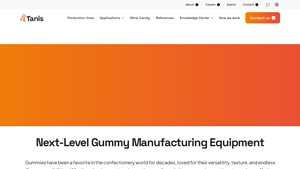 World leader in Gummy Manufacturing Equipment - Tanis - gummy bear manufacturer