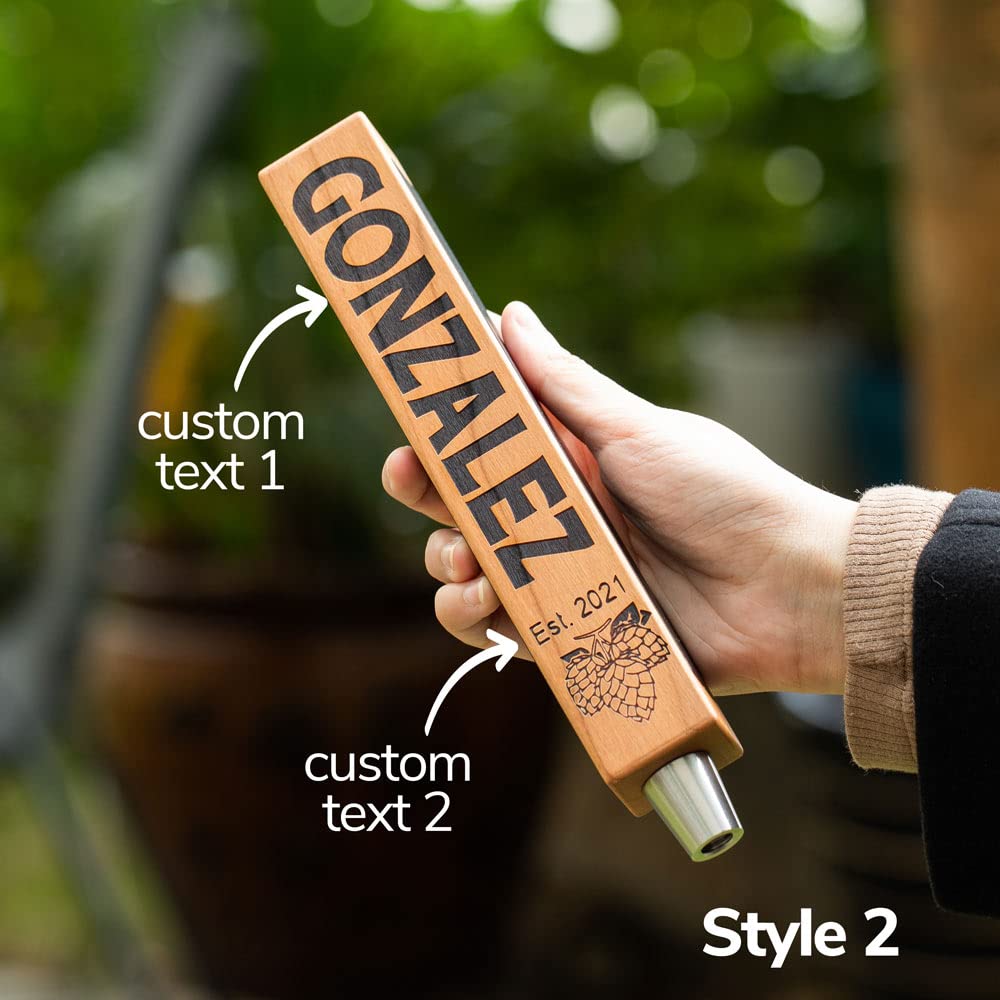 A relevant stock photo of tap handle custom in a typical setting.