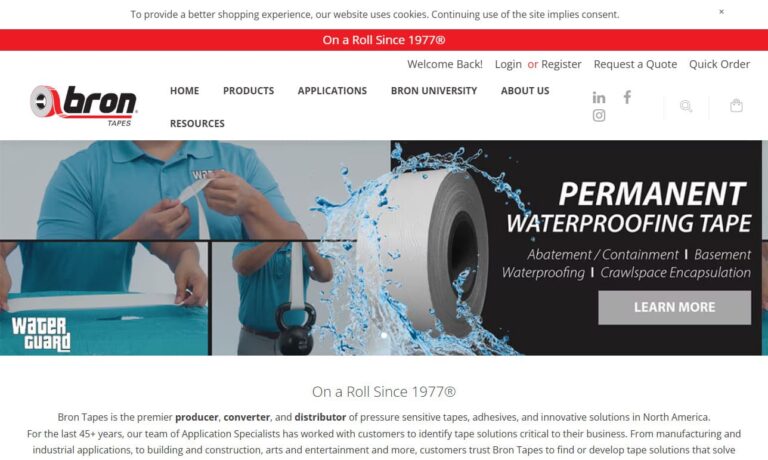 A relevant stock photo of tapes supplier in a typical setting.