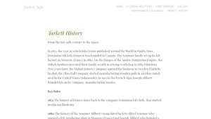 Tarkett History - tarkett flooring company