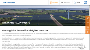 Leading Solar PV Modules Manufacturer Internationally - tata solar panel company