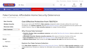 Fake Cameras | Dummy Security Cameras - TBOTECH - dummy camera company