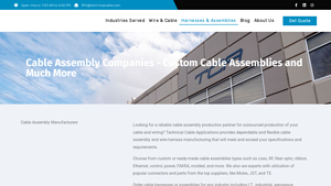 Cable Assembly Companies | OEM and Custom Cables | Full Service Cable ... - cable assemblies manufacturer