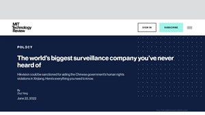 The world's biggest surveillance company you've never heard of - hikvision cctv company