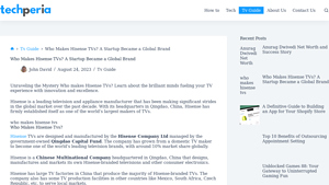 Who Makes Hisense TVs? A Startup Became a Global Brand - Techperia - hisense manufacturer