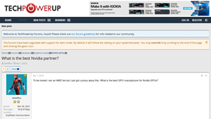 What is the best Nvidia partner? | TechPowerUp Forums - best gpu manufacturer