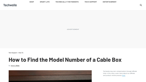 How to Find the Model Number of a Cable Box - Techwalla - spectrum cable box model number 201-t manufacturer