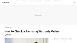 How to Check a Samsung Warranty Online - Techwalla - samsung tv manufacturer warranty