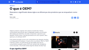 O que é OEM? | Hardware - TecMundo - original equipment manufacturer software
