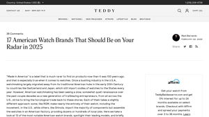 17 American Watch Brands That Should Be on Your Radar in 2025 - watch manufacturer