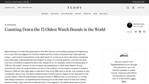 Counting Down the 15 Oldest Watch Brands in the World - oldest watch manufacturer