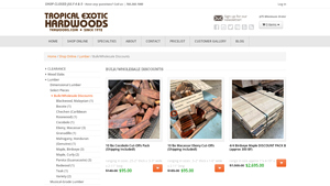 Bulk/Wholesale Discounts - Lumber - Tropical Exotic Hardwoods - hardwood bulk