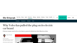Why Volvo has pulled the plug on its electric car brand Polestar - volvo electric company