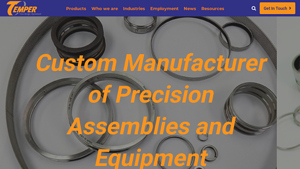 Custom Manufacturing | Custom Machining | Temper Corporation - custom manufacturer