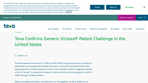 Teva Confirms Generic Victoza® Patent Challenge in the United States - victoza manufacturer