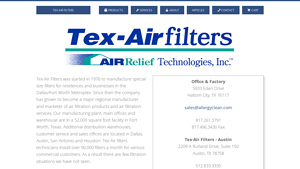 Tex-Air Filters - Air Filter Manufacturing, Sales & Service - air filter manufacturer