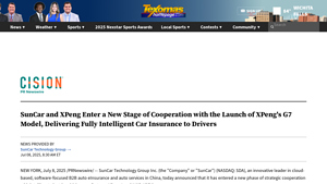 SunCar and XPeng Enter a New Stage of Cooperation with the ... - xpeng car company
