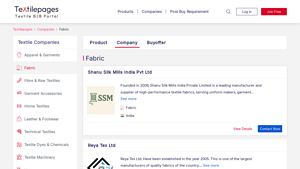 Textile directory of textile fabric manufacturing companies - List ... - fabric product manufacturer