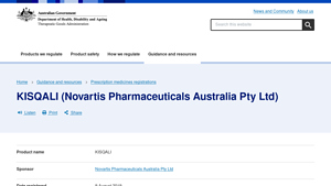 KISQALI (Novartis Pharmaceuticals Australia Pty Ltd) - kisqali manufacturer