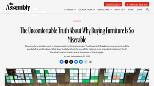 The Uncomfortable Truth About Why Buying Furniture Is So Miserable - broyhill furniture factory
