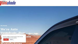 Auto Ventshade Website - Bug Deflectors and Rain Guards - auto vent shade company