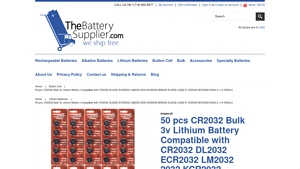 50 pcs CR2032 Bulk 3v Lithium Battery Compatible with CR2032 ... - 2032 battery bulk