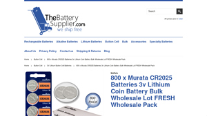 800 x Murata CR2025 Batteries 3v Lithium Coin Battery Bulk ... - cr2025 bulk