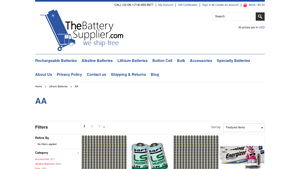 Lithium Batteries - AA - Page 1 - TheBatterySupplier.Com - aa lithium batteries bulk