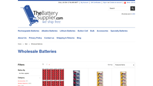 Bulk - Wholesale Batteries - Page 1 - TheBatterySupplier.Com - battery bulk