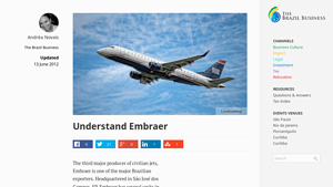 Understand Embraer - The Brazil Business - brazil plane manufacturer