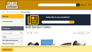 Bulk Speaker Cables - DIY Cables and Connectors - audio cable bulk