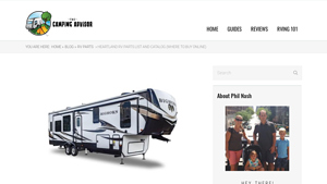 Heartland RV Parts List and Catalog (Where To Buy Online) - heartland rv manufacturer