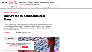 China's top 10 semiconductor firms - The China Project - largest chip manufacturer