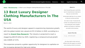 13 Best Luxury Designer Clothing Manufacturers In The USA - clothing designer manufacturer