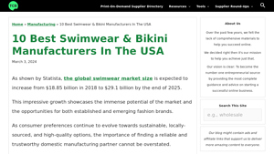 10 Best Swimwear & Bikini Manufacturers In The USA - The Clever Business - swimwear manufacturer