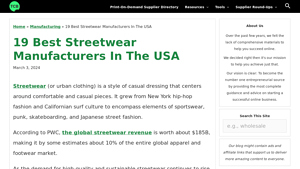 19 Best Streetwear Manufacturers In The USA - streetwear manufacturer