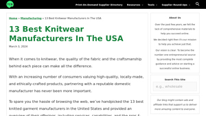 13 Best Knitwear Manufacturers In The USA - The Clever Business - knitwear manufacturer