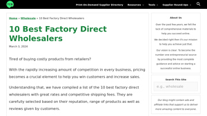 10 Best Factory Direct Wholesalers - The Clever Business - buying products directly from manufacturer