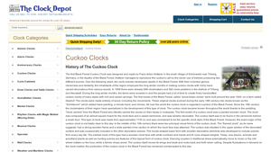 Cuckoo Clocks and Black Forest Cuckoo Clocks - The ... - The Clock Depot - cucoo clocks direct from manufacturer germany