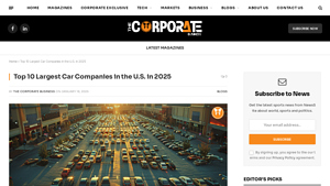Top 10 Largest Car Companies in the U.S. in 2025 | Updated - name a us car manufacturer