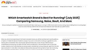 Which Smartwatch Brand Is Best For Running? (July 2025 ... - smart watch fire boltt company