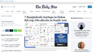 7 Bangladeshi startups in Holon IQ's top 100 edtechs in South Asia - elearning startup manufacturer newlab bangladesh
