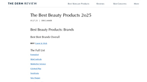 The Best Beauty Products 2o25 - The Dermatology Review - best manufacturer