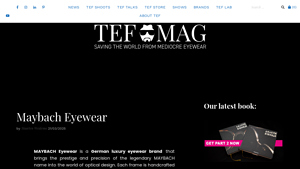 About Maybach Eyewear - TEF Magazine - maybach eyewear company